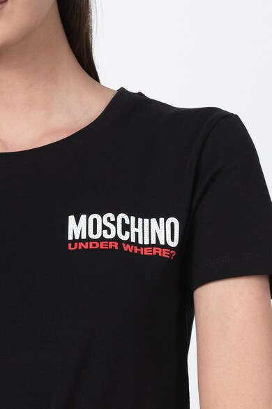 Moschino Tricou de casa cu decolteu la baza gatului Femei