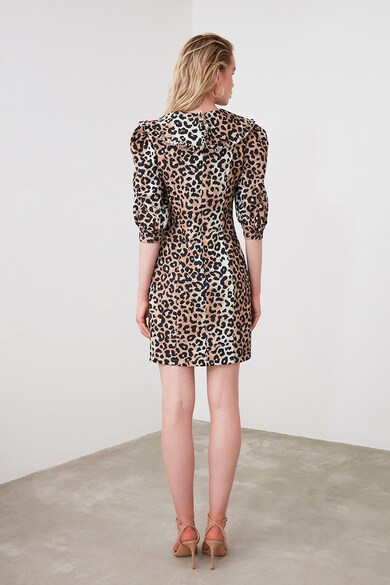 Trendyol Rochie cambrata cu animal print Femei