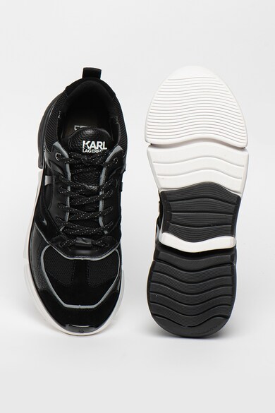 Karl Lagerfeld Pantofi sport din piele si material textil Venture Barbati