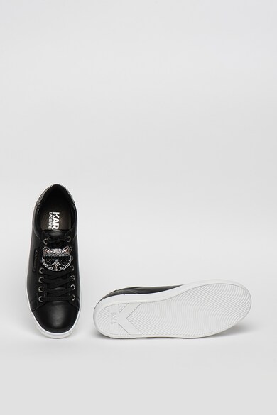 Karl Lagerfeld Pantofi sport din piele cu aplicatii cu strasuri Kupsole II Femei