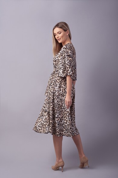 Couture de Marie Rochie evazata cu model animal print Femei