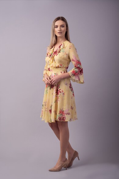 Couture de Marie Rochie midi evazata cu imprimeu floral Femei