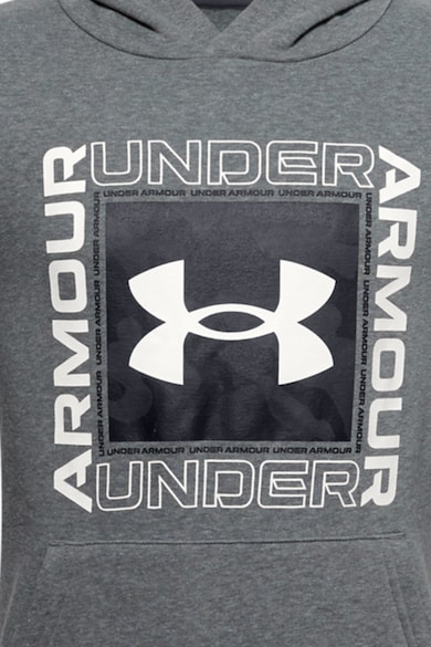 Under Armour Hanorac cu logo si buzunar kangaroo Rival Baieti