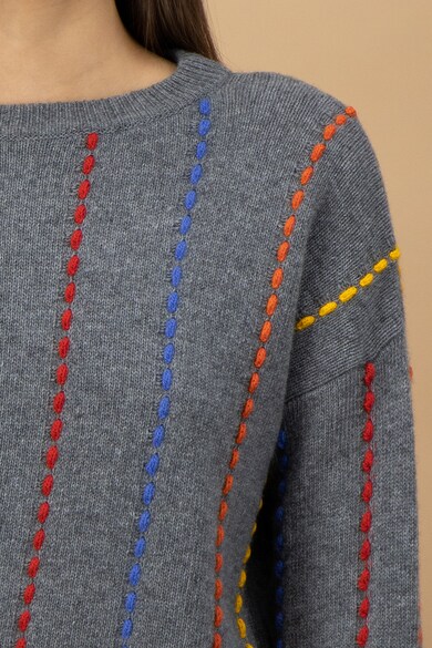 United Colors of Benetton Set de pulover din amestec de lana, cu guler circular Femei