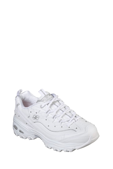 Skechers D'Lites - Pantofi sport cu insertii din piele Glamour Feels Femei