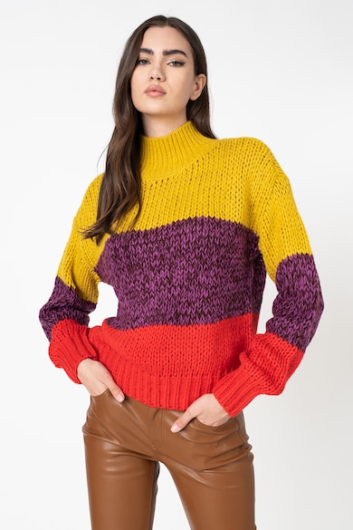 Maison Scotch Pulover cu model colorblock Femei