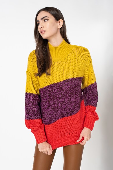 Maison Scotch Colorblock dizájnos pulóver női