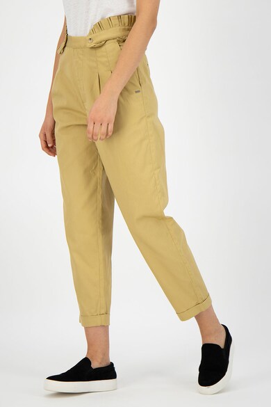 Maison Scotch Pantaloni crop cu garnituri plisate Femei