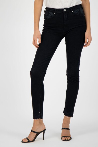 Maison Scotch Blugi skinny cu terminatii franjurate Femei