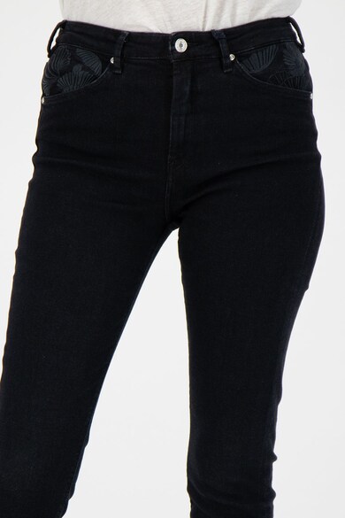 Maison Scotch Blugi skinny cu terminatii franjurate Femei