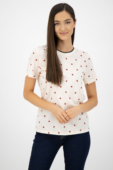 Maison Scotch Tricou din amestec de modal cu imprimeu grafic Femei