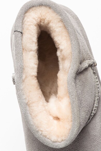 BEARPAW Ghete de piele intoarsa fara inchidere cu captuseala de lana Alyssa Femei