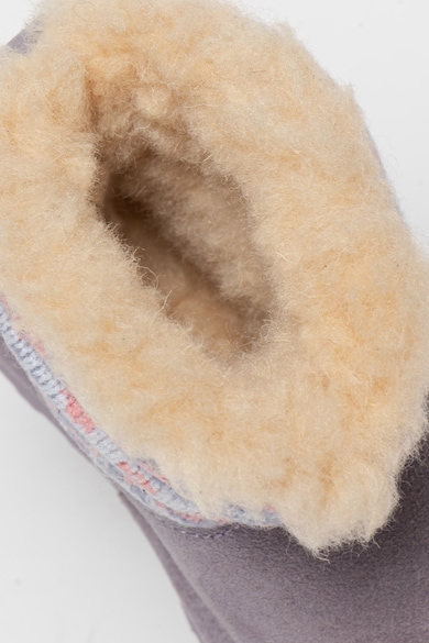 BEARPAW Cizme scurte de piele intoarsa, fara inchidere, cu insertii tricotate Virginia Fete