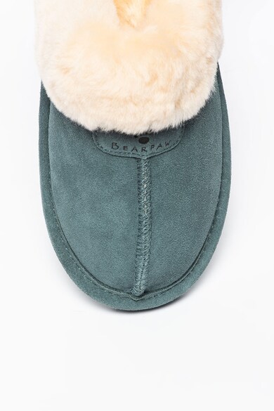 BEARPAW Papuci de casa din piele intoarsa cu captuseala de blana shearling Loki II Femei