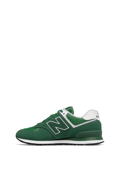 New Balance Pantofi sport cu garnituri de piele intoarsa si plasa 574 Classic Barbati