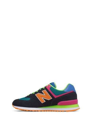 New Balance Pantofi sport de piele intoarsa cu model colorblock 574 Barbati