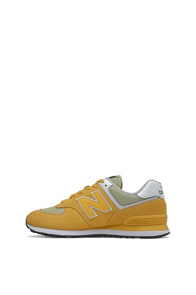 New Balance Pantofi sport de piele intoarsa, cu insertii de plasa 574 Barbati