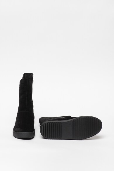 Caprice Cizme mid-calf de piele intoarsa, cu fermoar Femei