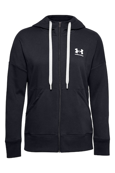 Under Armour Hanorac din material fleece cu fermoar, pentru fitness Rival Femei