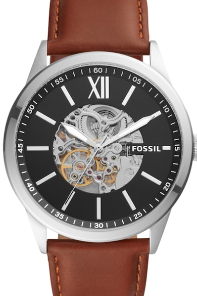 Fossil Ceas automatic cu o curea de piele Barbati