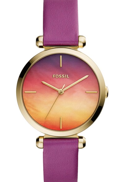 Fossil Ceas analog cu o curea de piele Femei