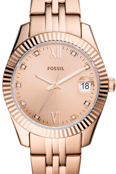 Fossil Часовник с рипсени детайли Жени