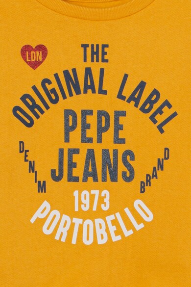 Pepe Jeans London Памучен суитшърт с лого Момичета
