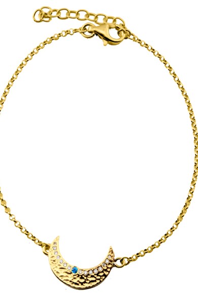 OXETTE Bratara placata cu aur de 18K, cu pandantiv in forma de luna Femei