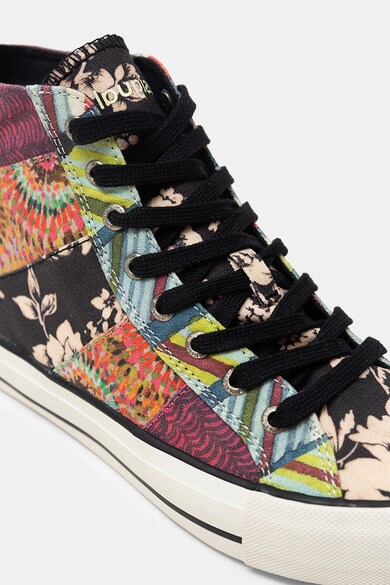 DESIGUAL Tenisi high-top de panza cu aplicatii Femei