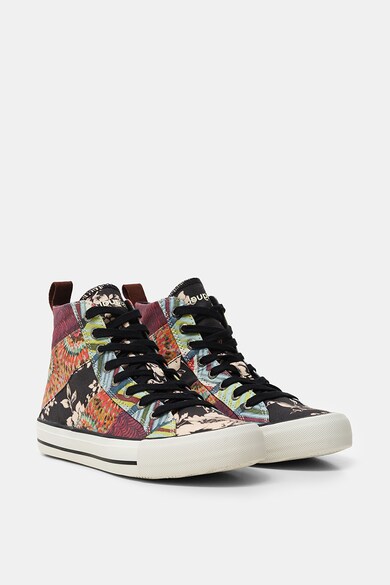 DESIGUAL Tenisi high-top de panza cu aplicatii Femei