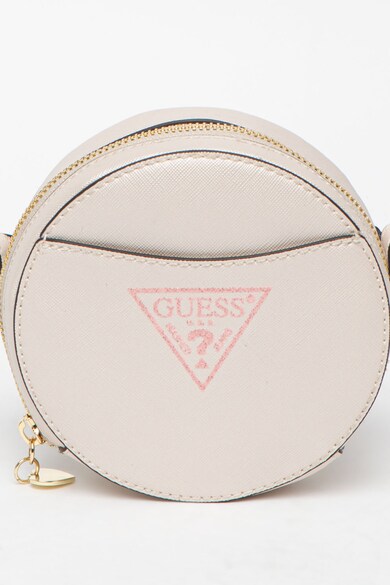 GUESS Geanta crossbody de piele sintetica saffiano Fete