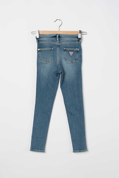 GUESS JEANS Blugi skinny cu aspect decolorat Fete