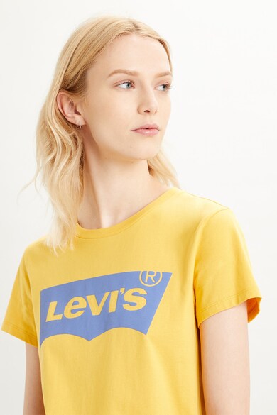 Levi's Tricou cu decolteu la baza gatului si logo 6 Femei