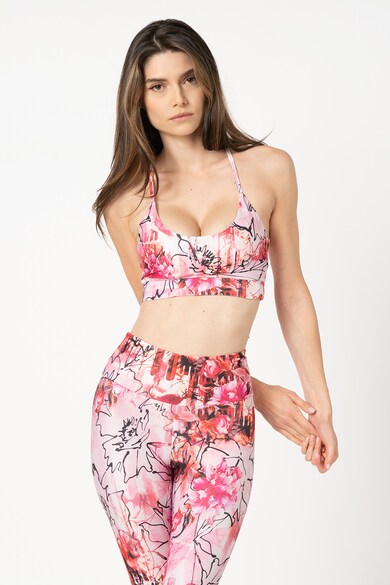 GUESS Sutien sport cu imprimeu floral Femei