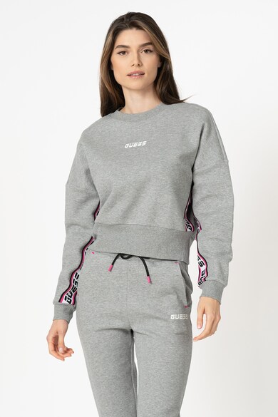 GUESS Bluza sport de casa cu segmente laterale cu logo Femei