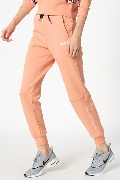 GUESS Pantaloni sport de casa cu imprimeu logo Femei