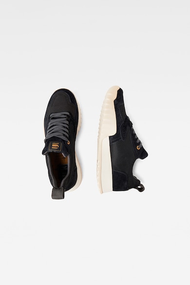 G-Star RAW Pantofi sport de piele intoarsa cu garnituri de plasa Rackam Mimemis Barbati