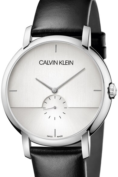 CALVIN KLEIN Ceas quartz cu o curea de piele Barbati