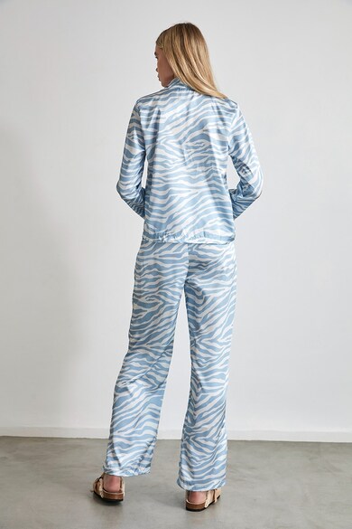 Trendyol Pijama din satin cu animal print Femei