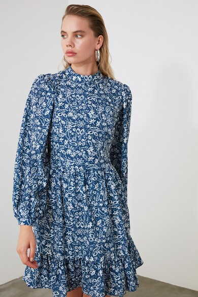 Trendyol Rochie evazata cu imprimeu floral Femei