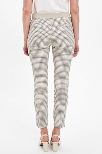 DeFacto Pantaloni elastici cu model in carouri Femei
