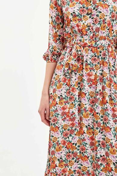 DeFacto Rochie maxi cu decolteu in V si model floral Femei