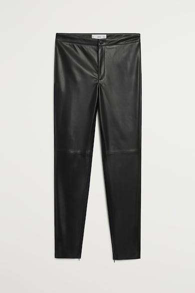 Mango Pantaloni slim fit de piele ecologica Londonpu Femei