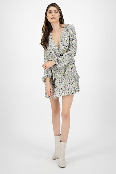 Missguided Rochie cu imprimeu floral si detaliu cu volan Femei