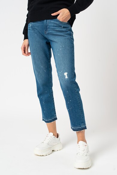 G-Star RAW 3301 straight fit magas derekú farmernadrág szaggatott részletekkel női