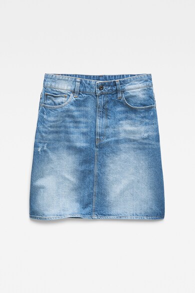 G-Star RAW Fusta din denim cu croiala in A si aspect decolorat Femei