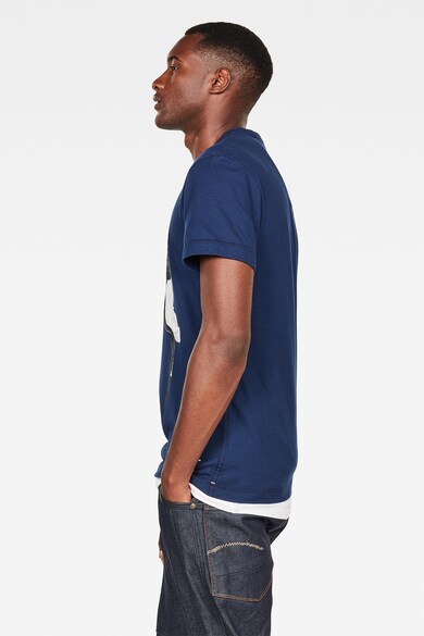 G-Star RAW Tricou de bumbac cu imprimeu grafic Barbati