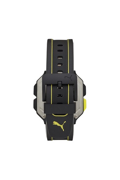 Puma Ceas digital cu o curea de piele ecologica Barbati