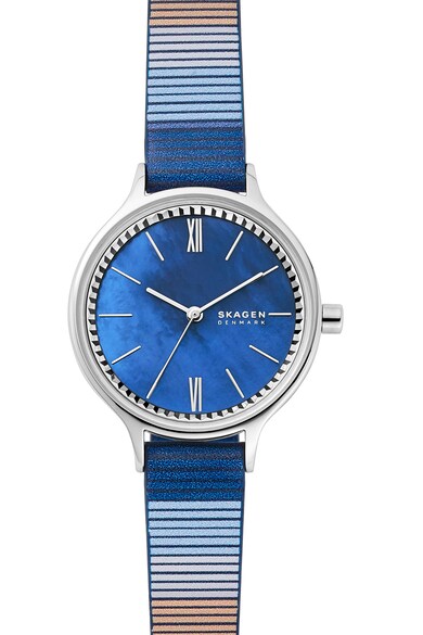 Skagen Ceas quartz cu o curea de piele Femei