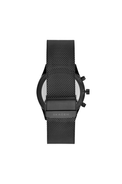 Skagen Ceas cronograf cu o bratara cu model tip plasa Holst Barbati